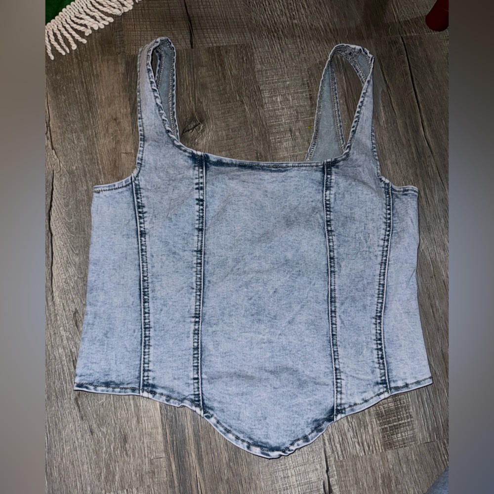 Denim top